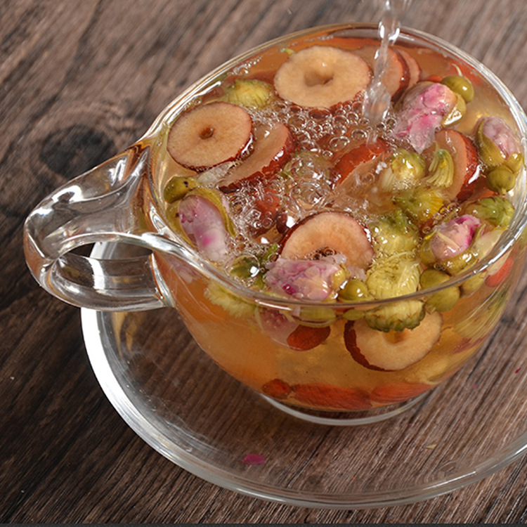 知美堂玫瑰花草茶 红枣枸杞桂圆干胎菊养生花果茶 天然花茶批发